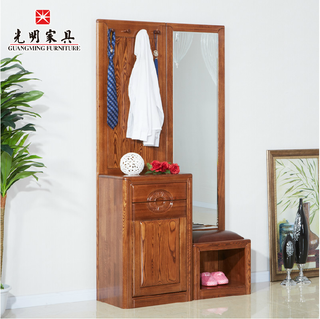【光明家具】水曲柳全實(shí)木門廳柜 穿衣鏡 398-2601-58/52 【光明家具】水曲柳全實(shí)木門廳柜 穿衣鏡 398-2601-58/52