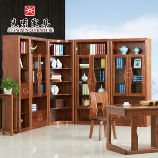 【光明家具】水曲柳全實木書柜組合 書櫥組合 398-6301 【光明家具】水曲柳全實木書柜組合 書櫥組合 398-6301
