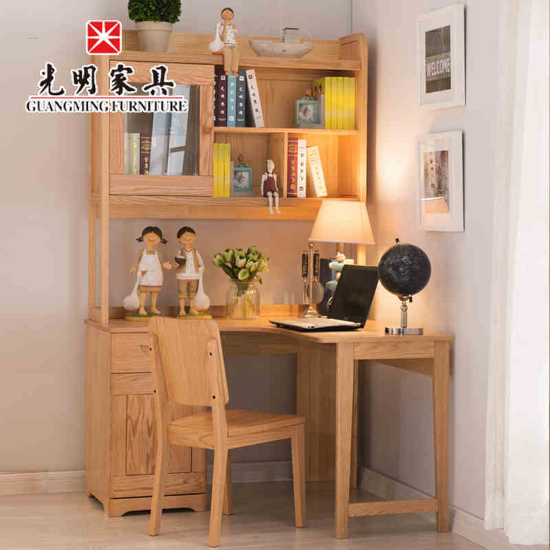 【光明家具】全實木轉角書桌書柜組合 北歐簡約橡木電腦桌學習桌 X3-6191-120轉角書桌 【光明家具】全實木轉角書桌書柜組合 北歐簡約橡木電腦桌學習桌 X3-6191-120轉角書桌