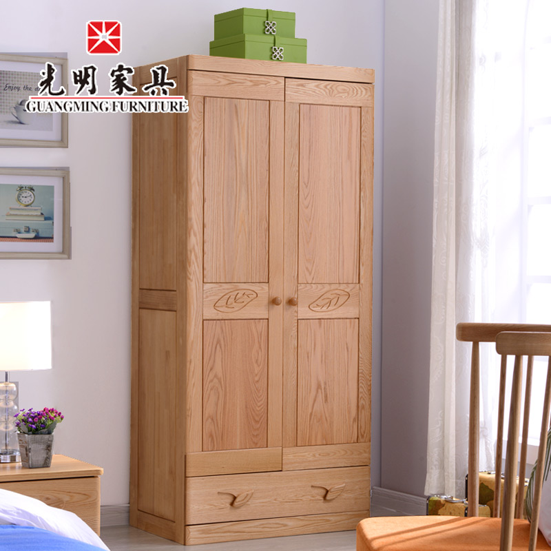 【光明家具】全實(shí)木兩門(mén)衣柜 紅橡木兒童衣柜 北歐簡(jiǎn)約衣櫥 原木色衣柜 WX3-2191-90A 【光明家具】全實(shí)木兩門(mén)衣柜 紅橡木兒童衣柜 北歐簡(jiǎn)約衣櫥 原木色衣柜 WX3-2191-90A