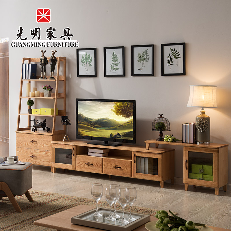 【光明家具】北歐簡(jiǎn)約電視柜組合 紅橡木多功能儲(chǔ)物柜 原木色收納柜 WX3-3601 【光明家具】北歐簡(jiǎn)約電視柜組合 紅橡木多功能儲(chǔ)物柜 原木色收納柜 WX3-3601