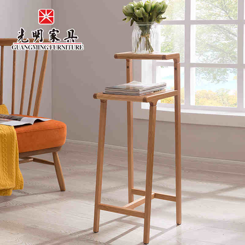 【光明家具】進口橡木花架實木花架 北歐簡約落地花盆 原木色花架花臺 WX3-3101 【光明家具】進口橡木花架實木花架 北歐簡約落地花盆 原木色花架花臺 WX3-3101