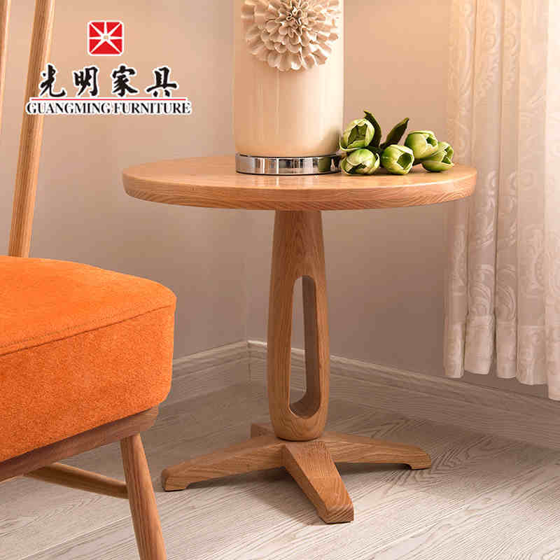 【光明家具】北歐簡(jiǎn)約風(fēng)紅橡茶幾休閑幾 全實(shí)木角幾休閑幾 原木色邊幾 WX3-3211-60 【光明家具】北歐簡(jiǎn)約風(fēng)紅橡茶幾休閑幾 全實(shí)木角幾休閑幾 原木色邊幾 WX3-3211-60