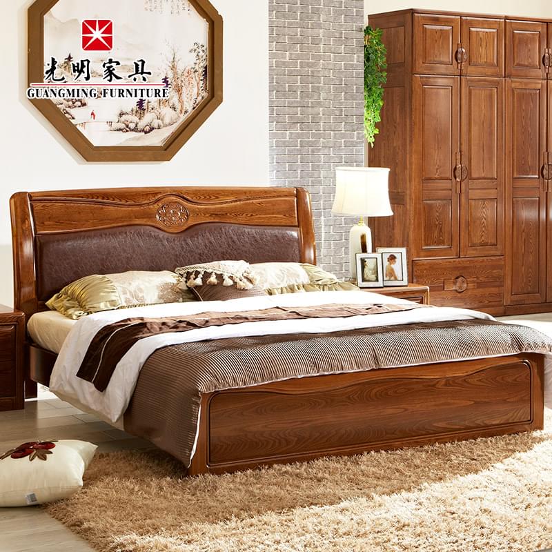 【光明家具】全實木1.8米雙人床 水曲柳床箱體床 現代中式儲物床 398-1505-180 【光明家具】全實木1.8米雙人床 水曲柳床箱體床 現代中式儲物床 398-1505-180