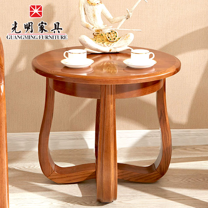 【光明家具】 紅橡茶幾休閑幾 全實木角幾圓幾 GY89-3273-65 【光明家具】 紅橡茶幾休閑幾 全實木角幾圓幾 GY89-3273-65