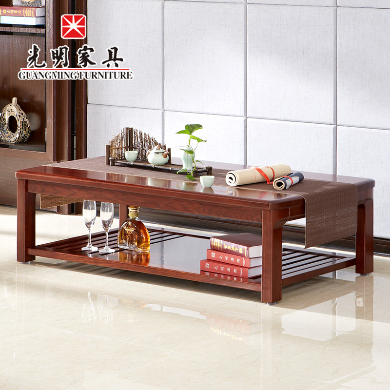 【光明家具】 水曲柳茶幾 全實木客廳儲物茶幾108-32522-140 【光明家具】 水曲柳茶幾 全實木客廳儲物茶幾108-32522-140