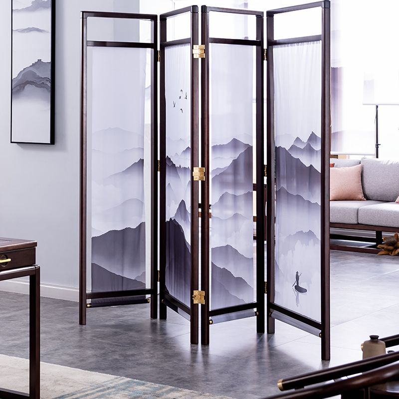 【光明家具】進口紅斑馬木實木屏風 新中式客廳屏風909-9201-270 【光明家具】進口紅斑馬木實木屏風 新中式客廳屏風909-9201-270