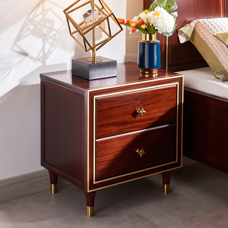 【光明家具 】美式輕奢全實木床頭柜 臥室家具實木床頭柜 【光明家具 】美式輕奢全實木床頭柜 臥室家具實木床頭柜