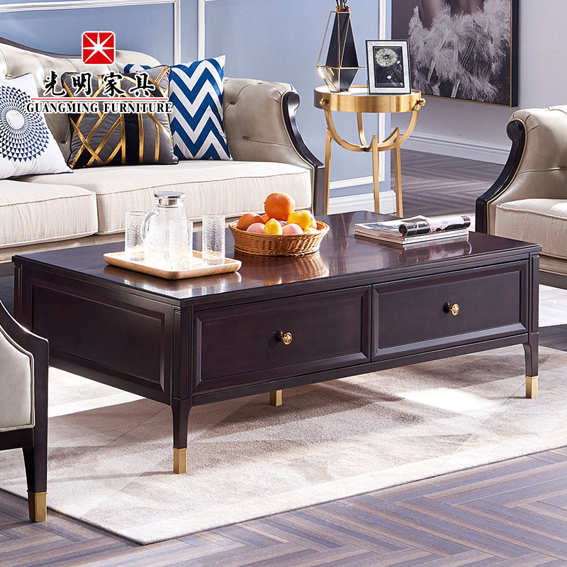 【光明家具】美式輕奢實木茶幾客廳家具茶幾 現代美式茶幾客廳家具168-32959-140 【光明家具】美式輕奢實木茶幾客廳家具茶幾 現代美式茶幾客廳家具168-32959-140