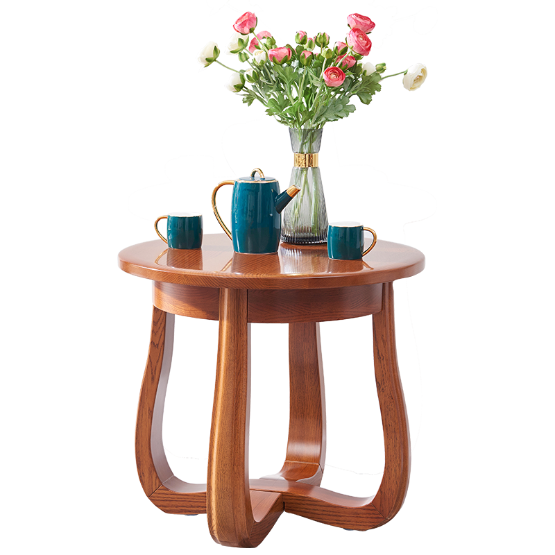 【光明家具】 紅橡茶幾休閑幾 全實木角幾圓幾 GY89-3273-65 【光明家具】 紅橡茶幾休閑幾 全實木角幾圓幾 GY89-3273-65