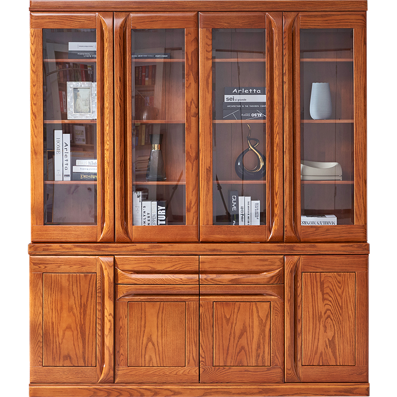 【光明家具】實木書柜 二門三門書柜可選組合書柜 GY89-6373 【光明家具】實木書柜 二門三門書柜可選組合書柜 GY89-6373