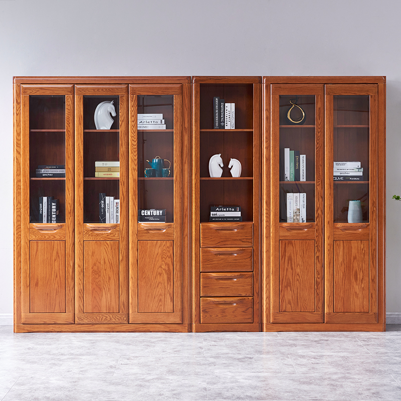 【光明家具】北美紅橡木書柜 實木書柜 GY89-6371 【光明家具】北美紅橡木書柜 實木書柜 GY89-6371